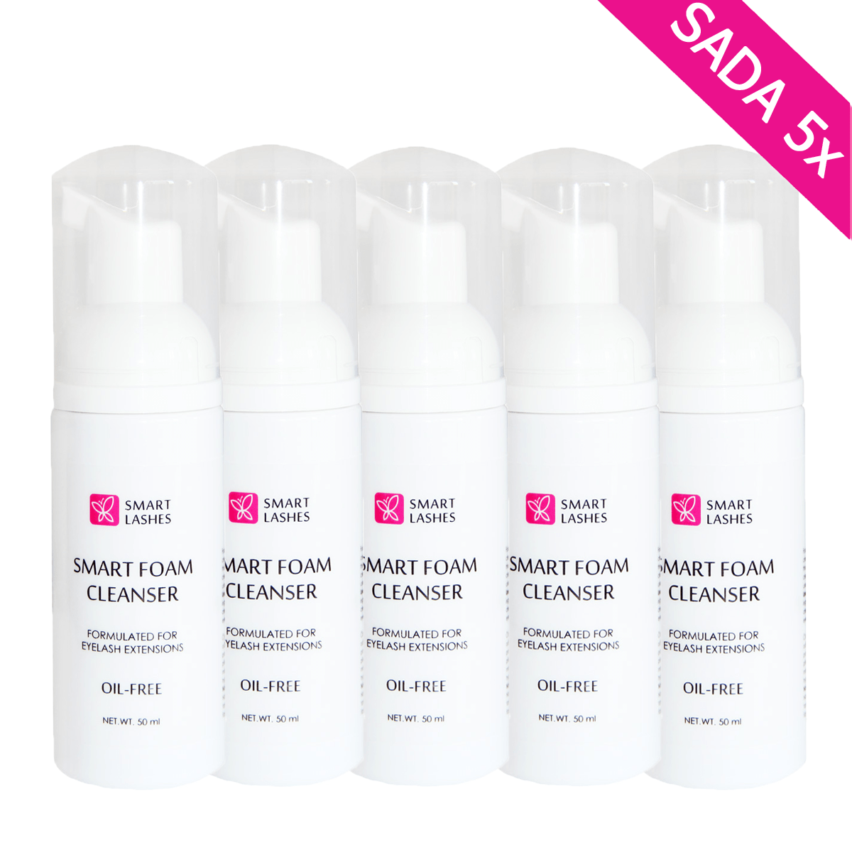 Smart Foam Cleanser - 50 ml - skum - 5 stycken | Smart Lashes