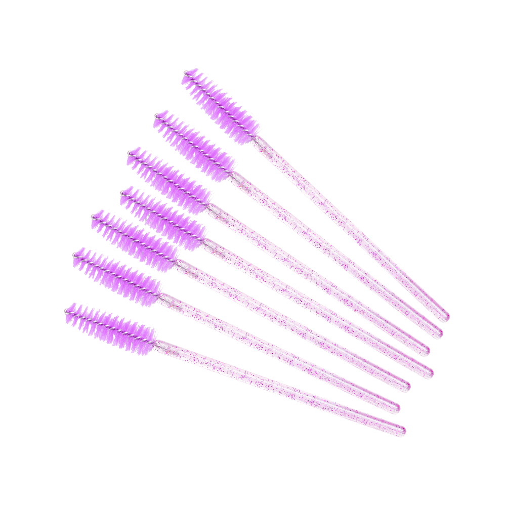 Engångsmascaraborste - violett glitter | Smart Lashes