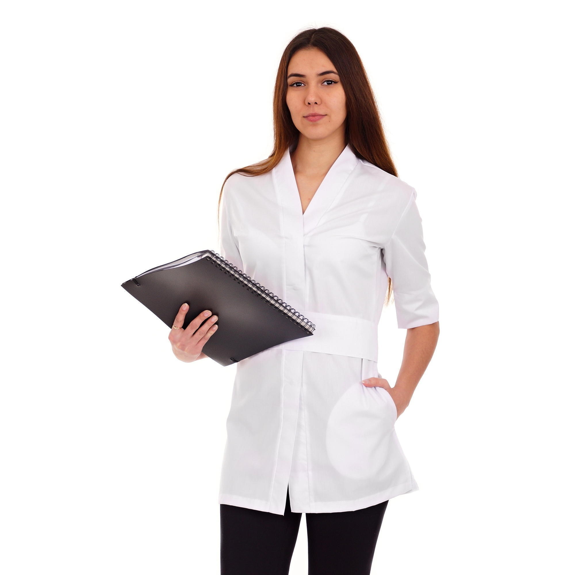 Mode kimono YASMINE - vit | Smarta fransar