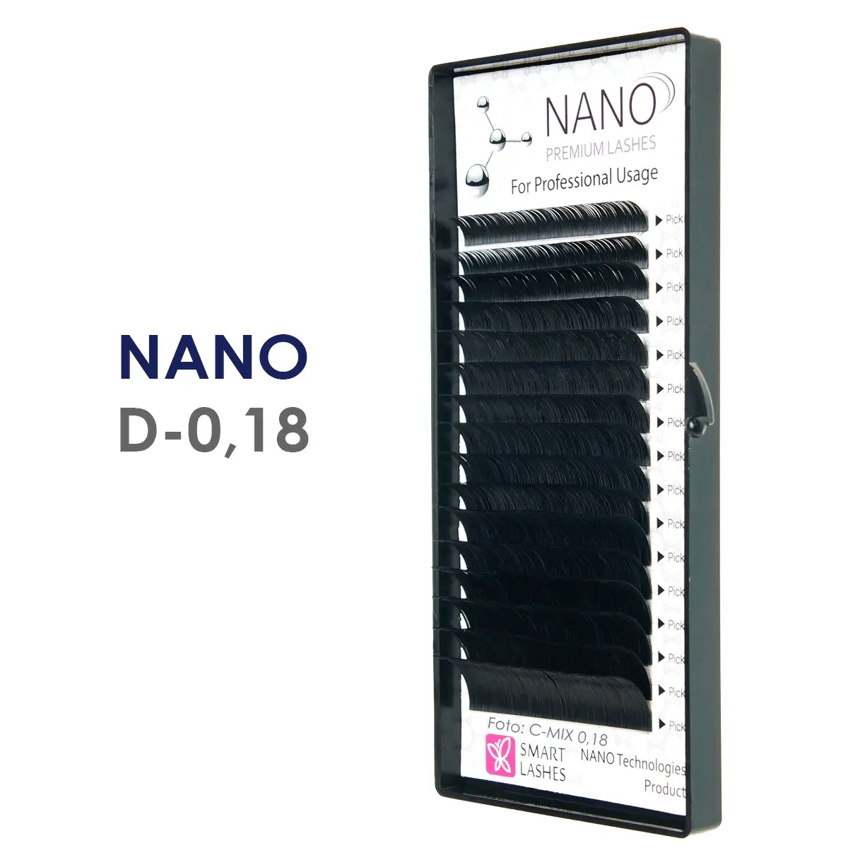 NANO - D - 0,18 mm | Smart Lashes