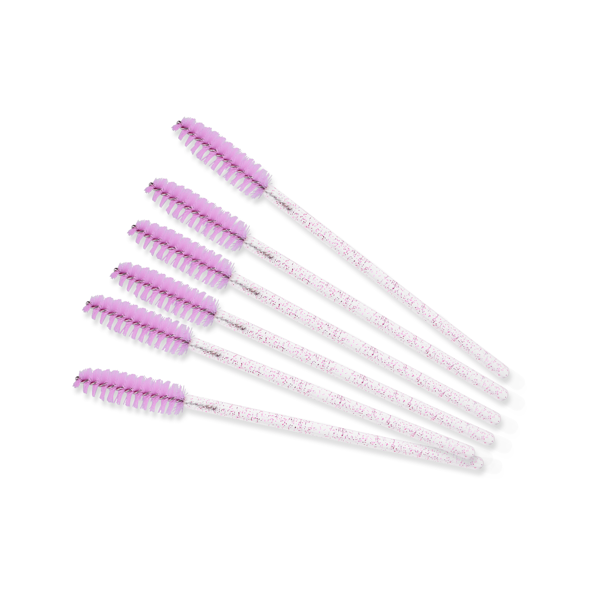 Engångsmascaraborste - rosa glitter | Smart Lashes