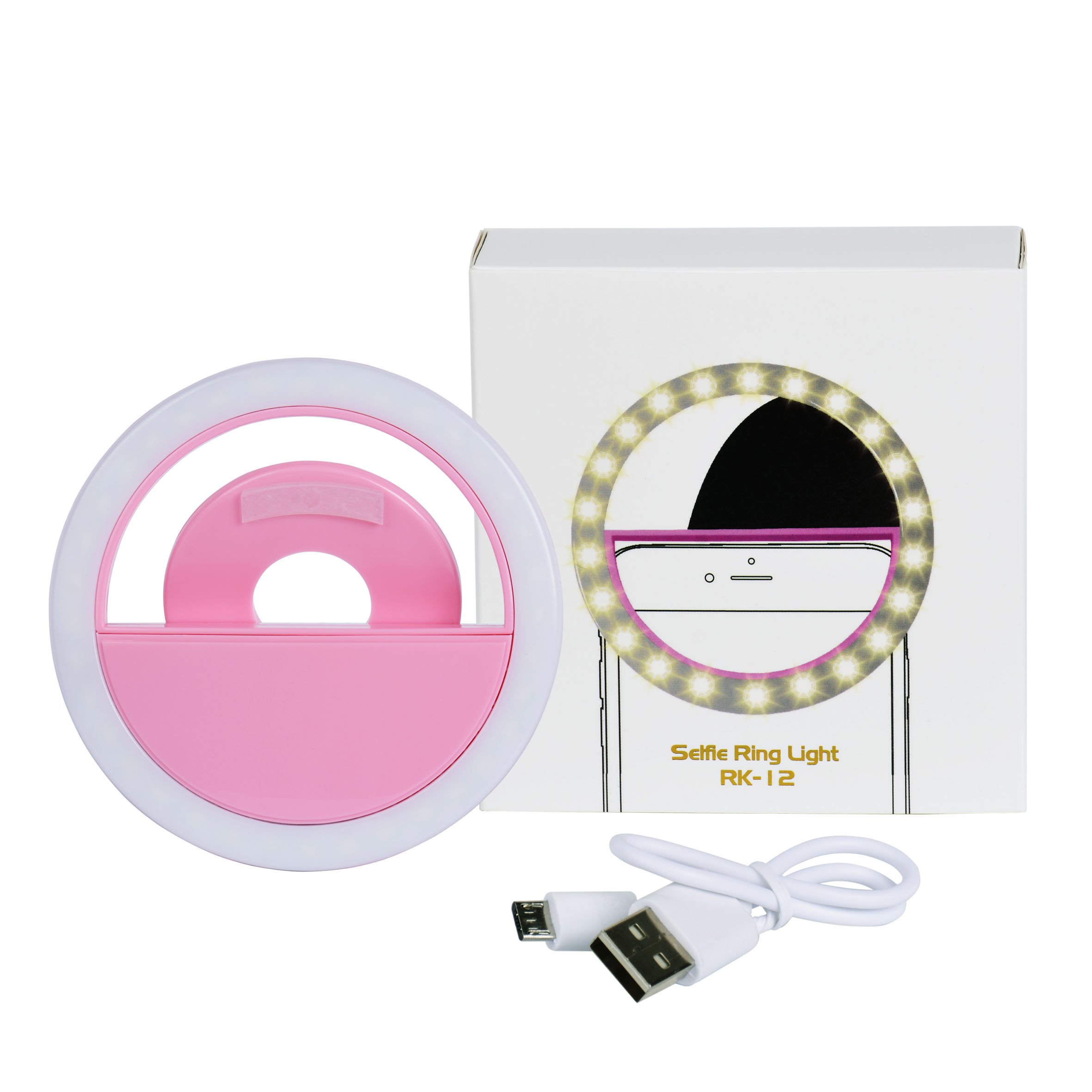 LED Selfie Ring Light - rosa | Smarta fransar