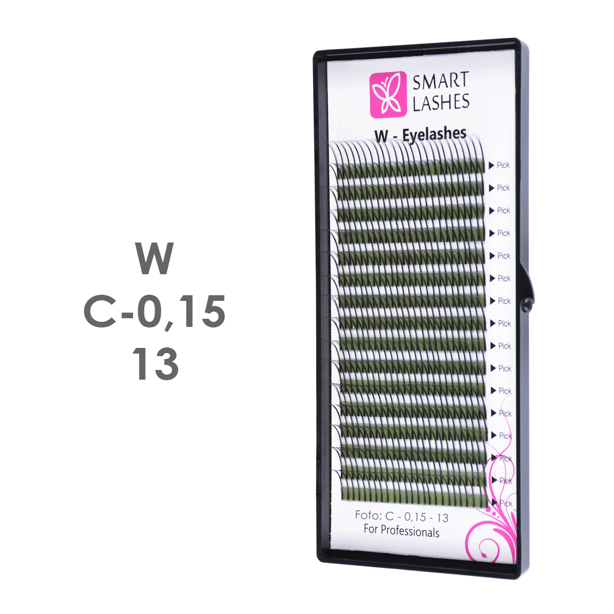 Fransar - C - 0,15 mm x 13 mm - 16 linjer | Smart Lashes